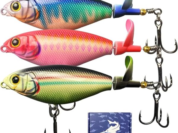 Pristis 3pcs topwater Fishing Lures with propellers